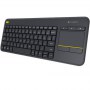 Logitech | K400 Plus | Keyboard with Trackpad | Wireless | NL | Black | USB port | 380 g - 3